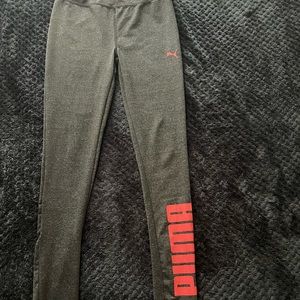 Puma grey little kids leggings
